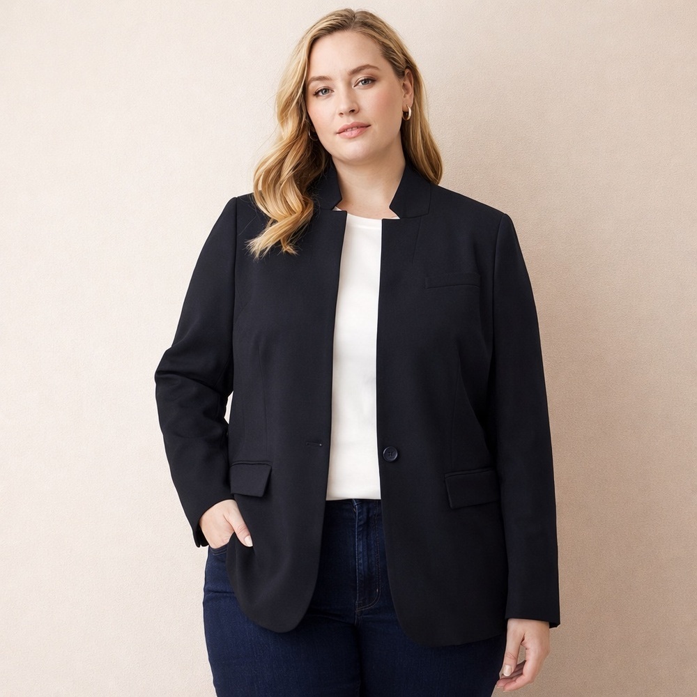 J.Crew Regent Blazer Jacket Black Size 16 Tall
